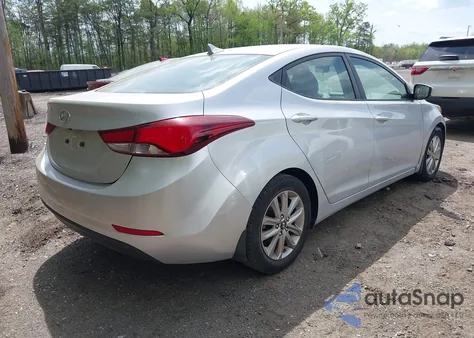 2016 Hyundai Elantra Se from USA, damaged, VIN KMHDH4AEXGU487900